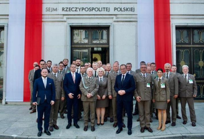 Delegacja leśników podczas obrad w Sejmie